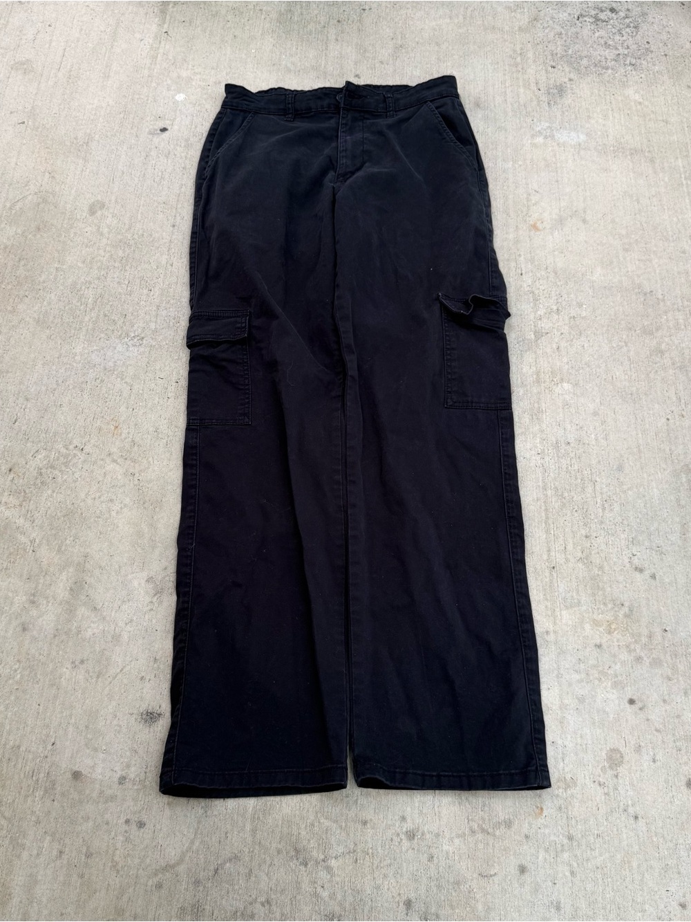 Boohoo Black Men's Cargo Pants - Straight Leg Utility